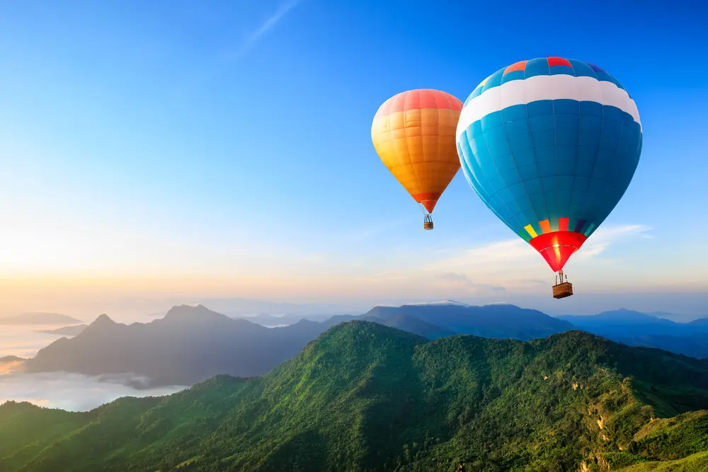 hot air balloon ride